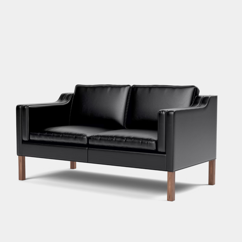 Børge Mogensen Loveseat Replica in Full Aniline Grain Leather FA351-2S-ANL