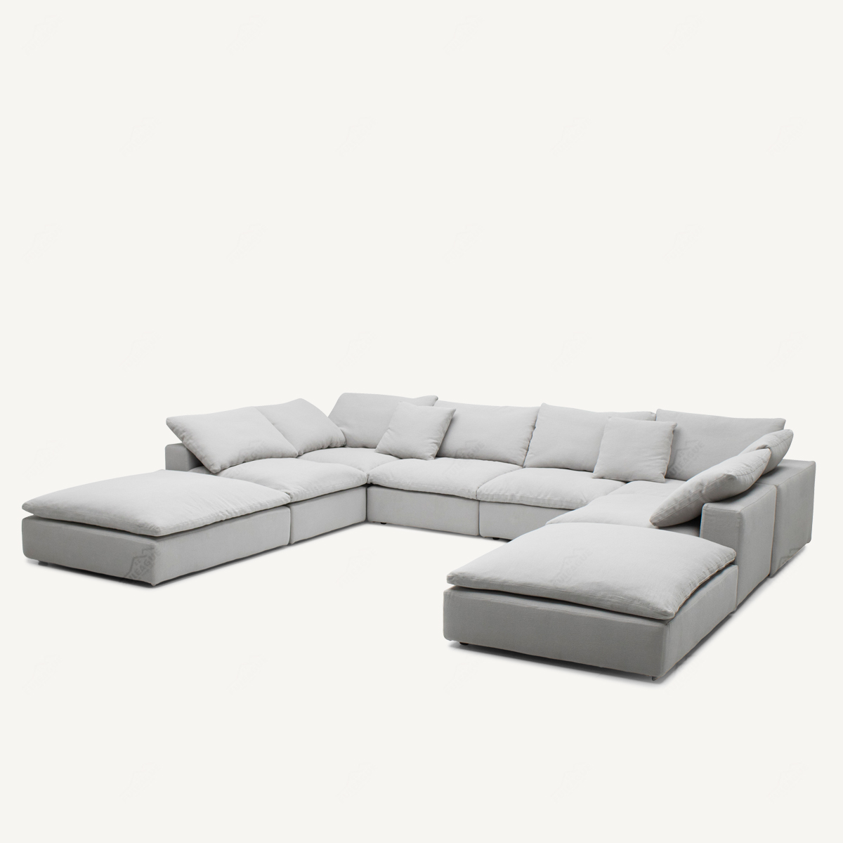8 Piece Modular Sectional Sofa In Fabric FA416-8PCS-A