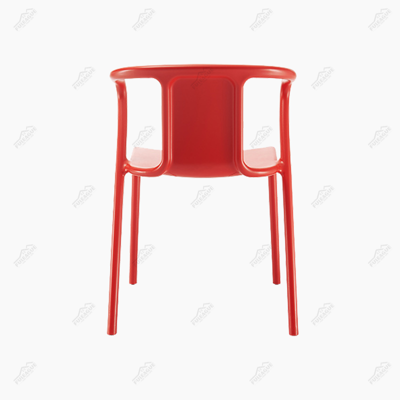 Air Armchair Replica, Plastic Stacking Chairs with Arms FXD016 (Set of 4)