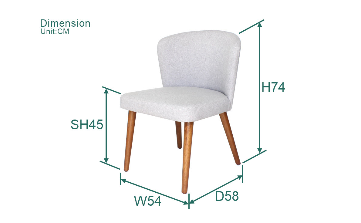 Fuleague aston dining chair replica dimension fa178