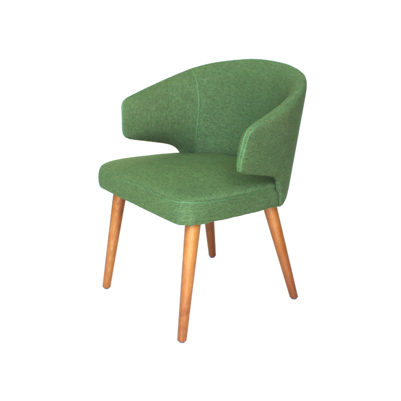 Aston Dining Armchair Replica,Wood and Fabric Dining Chairs FA178-A