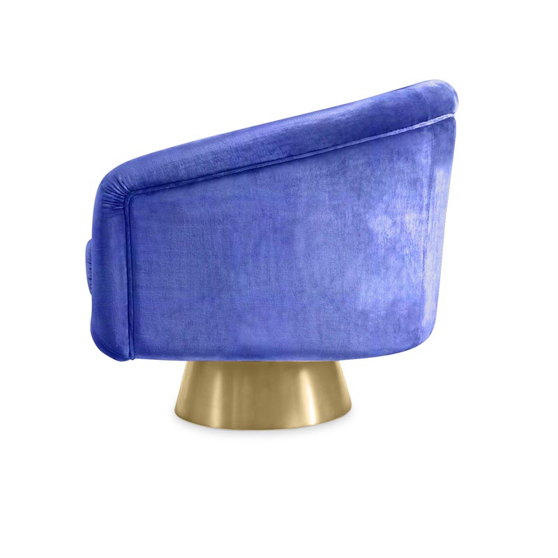 Bacharach Swivel Chair Replica in Fabric FA229