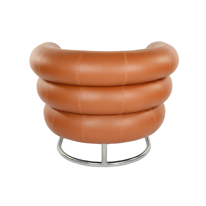 Bibendum Chair Replica in Full Aniline Grain Leather FA022-ANL