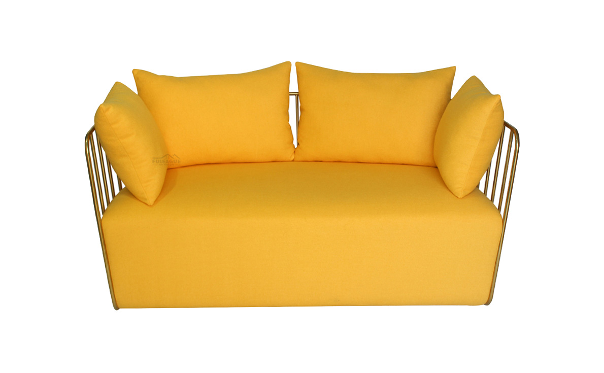 Fuleague 2 seater fabric settees high quality and comfortable for home, restaurant and hotel