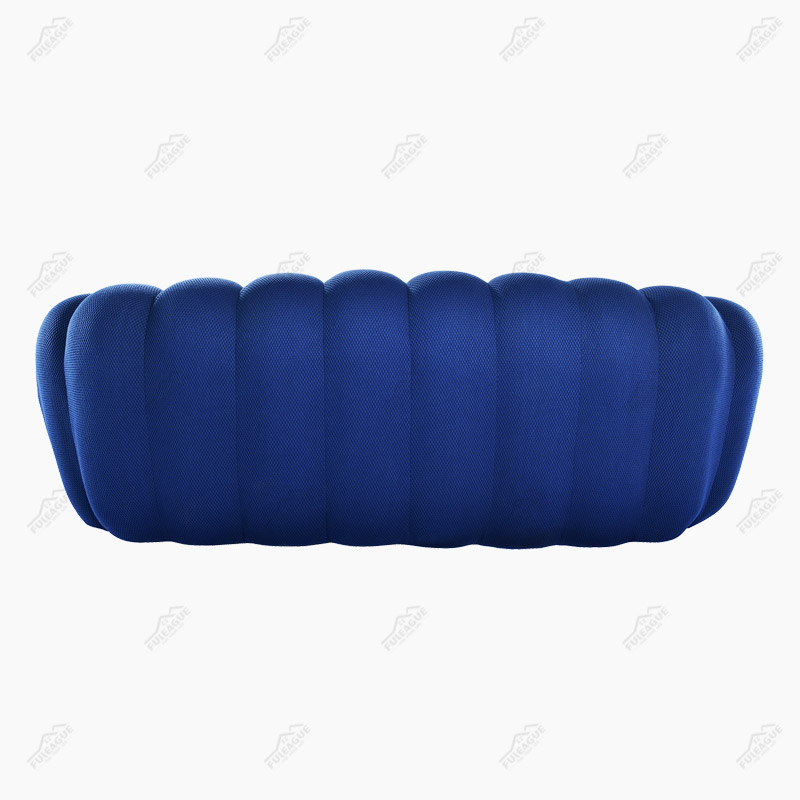 Bubble Curved 3 Seat Sofa Replica in Fabric FA346-3S-F