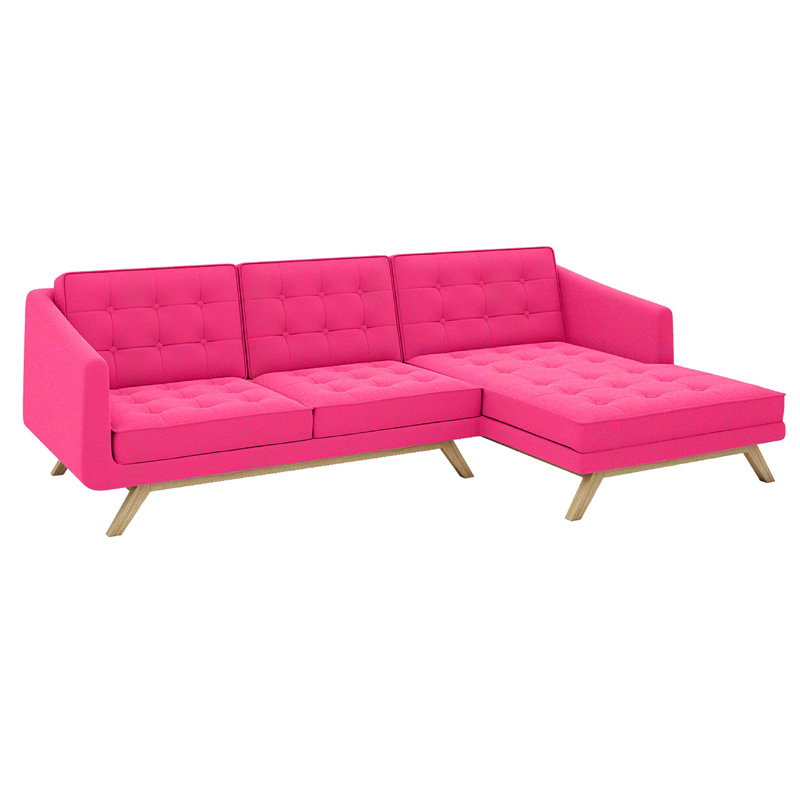 Fabric L Shape Corner Sofa Cashmere FA190