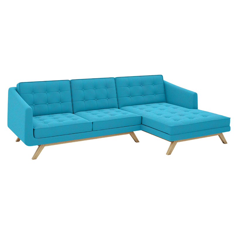 Fabric L Shape Corner Sofa Cashmere FA190