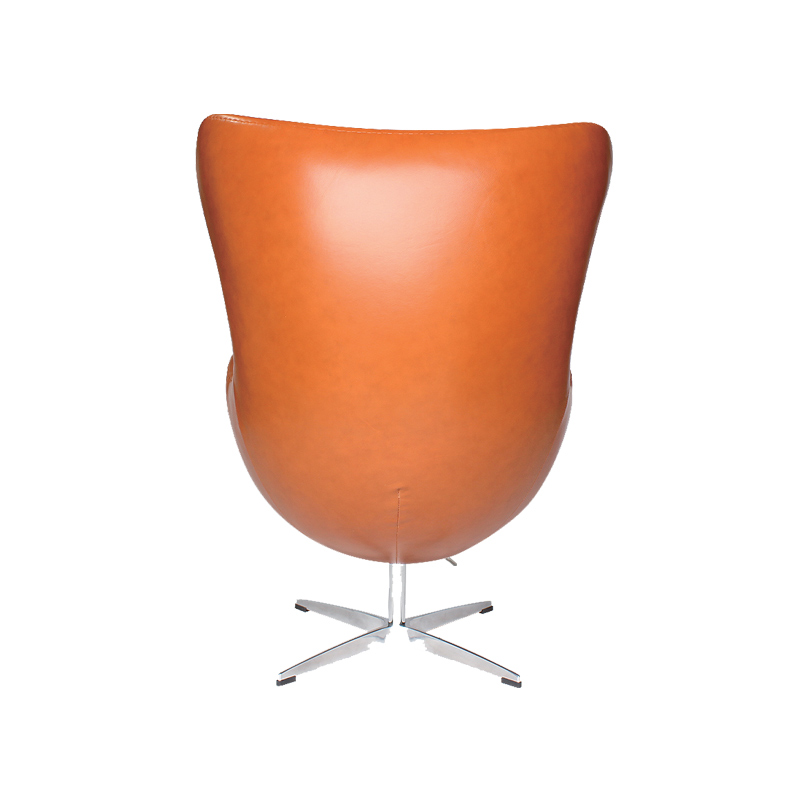 Egg Chair Replica in Full Aniline Grain Leather FA034-ANL