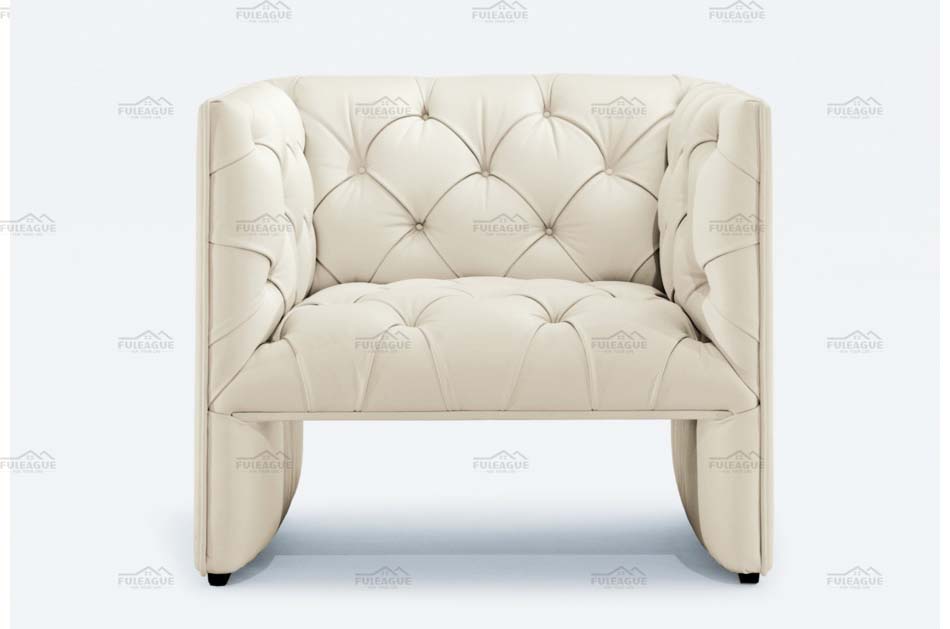 Fuleague 1 seater leather sofa high quality and comfortable for home, restaurant and hotel
