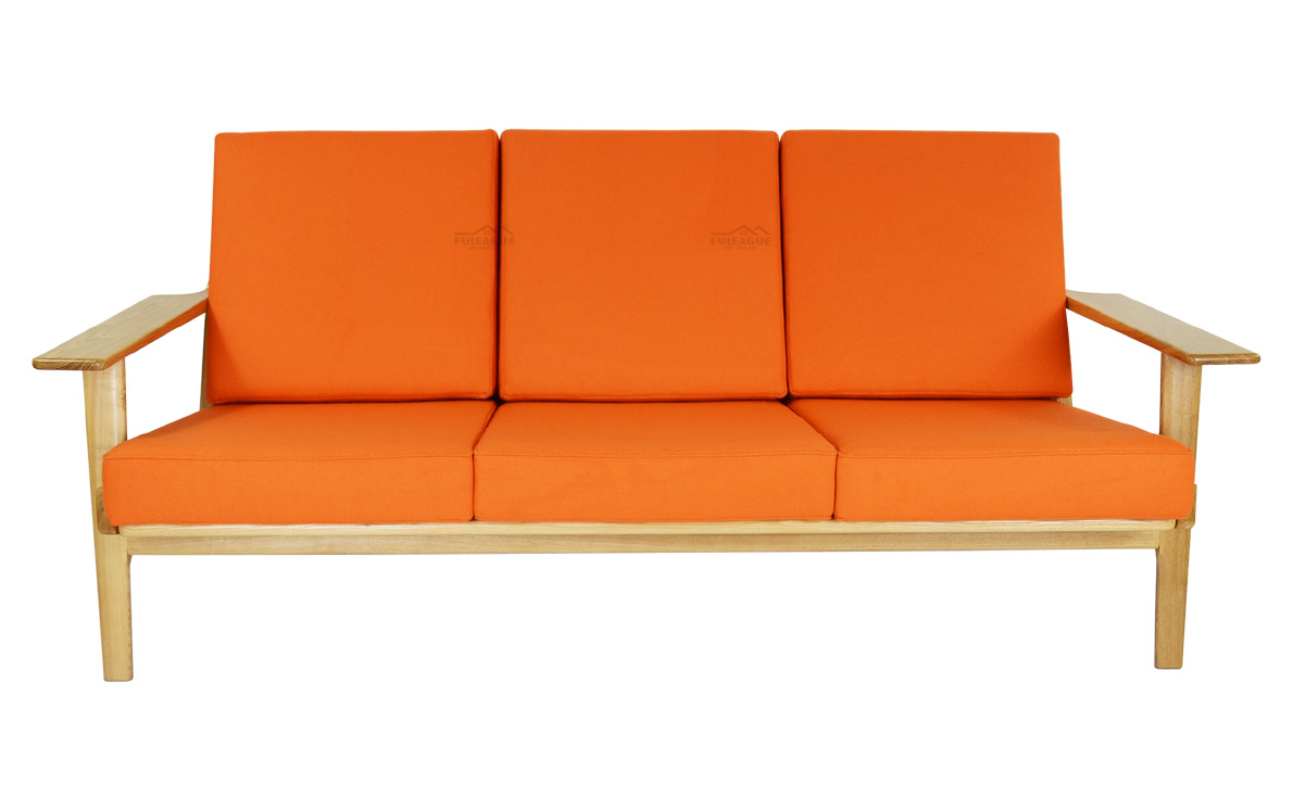 Fuleague hans wegner plank sofa high quality and comfortable for home, restaurant and hotel