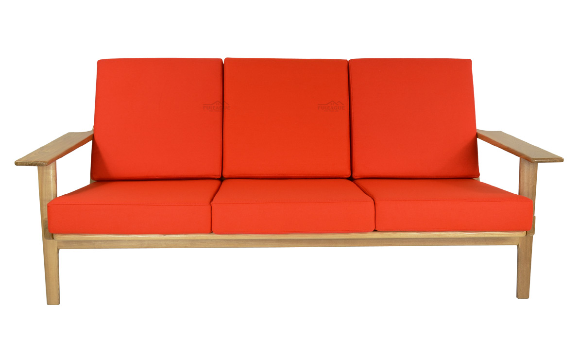 Fuleague replica hans wegner plank sofa 3 seater high quality and comfortable for home, restaurant and hotel
