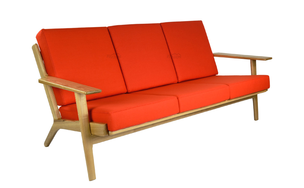 Fuleague 3 seater fabric couch high quality and comfortable for home, restaurant and hotel