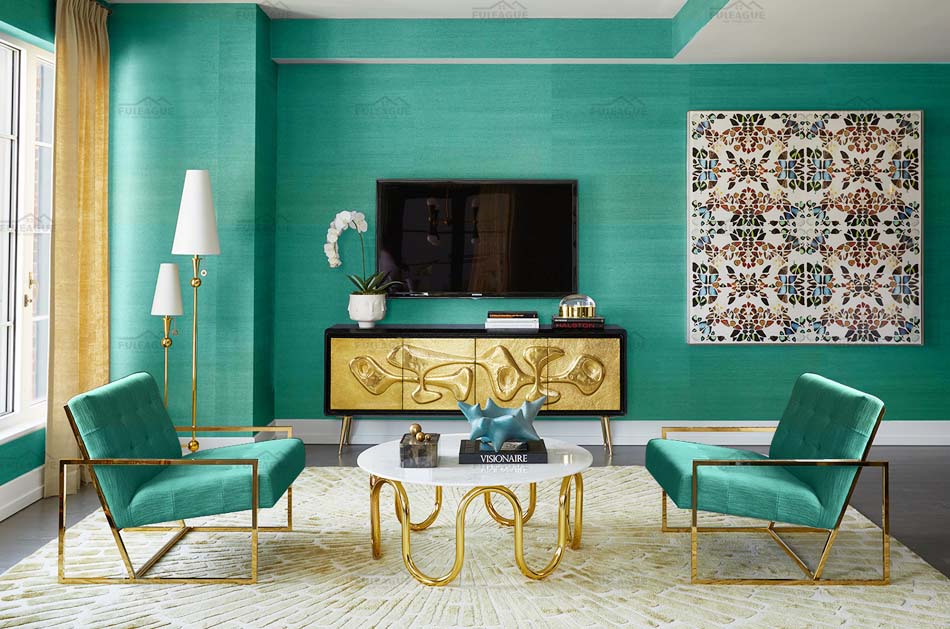 Gold Modern Accent chair FA228