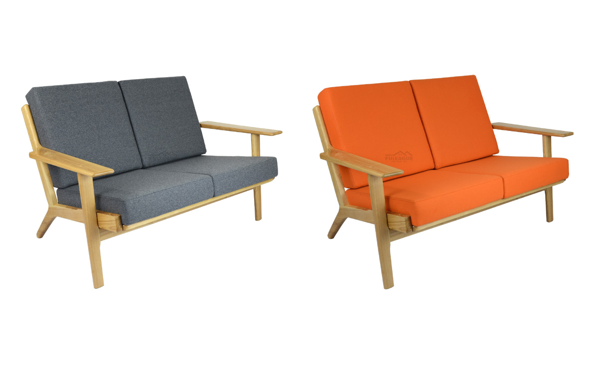 Fuleague modern 2 seater fabric sofa high quality and comfortable for home, restaurant and hotel