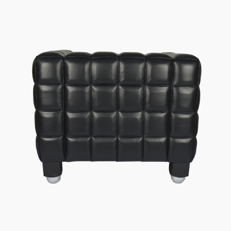 Josef Hoffmann Kubus Chair Replica in Full Aniline Grain Leather FA019-1S-ANL