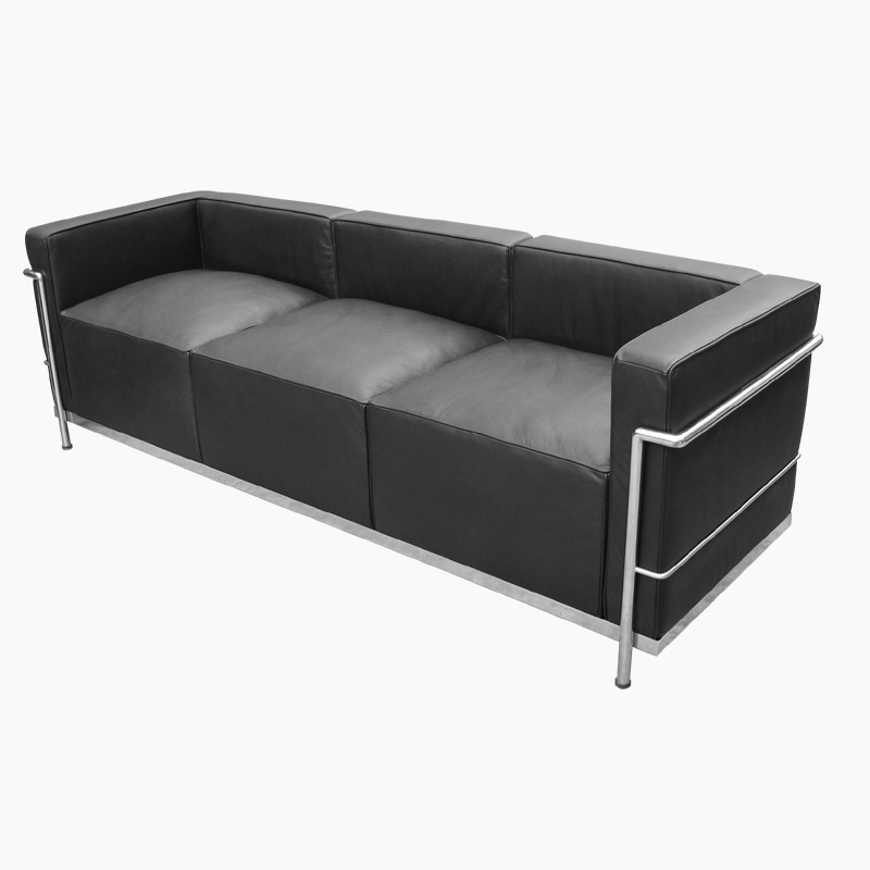 LC3 Sofa 3 seater leather sofa Replica in Genuine Leather FA336-3S-L