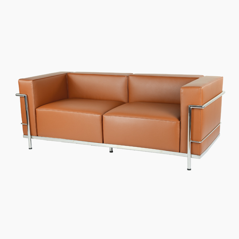 Le Corbusier LC3 Sofa 2 seater sofa Replica in Genuine Leather FA336-2S-L