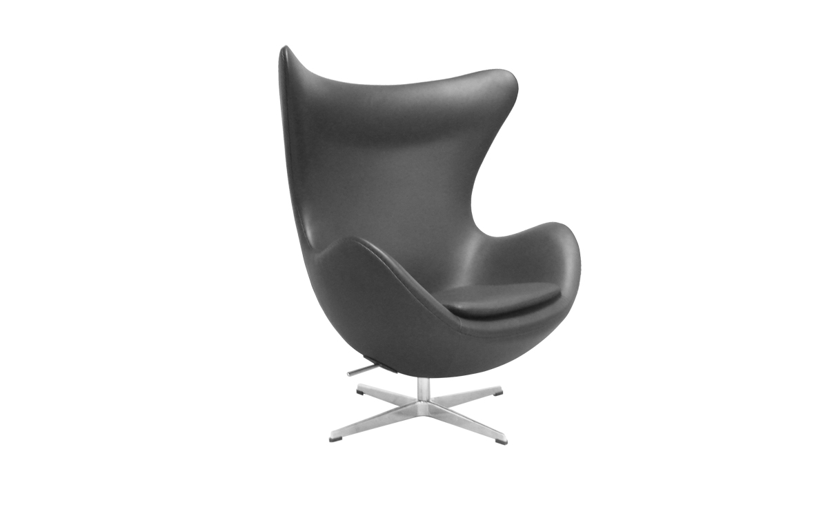 Leather Egg Chair Replica in Genuine Top Grain Leather FA034-ITL