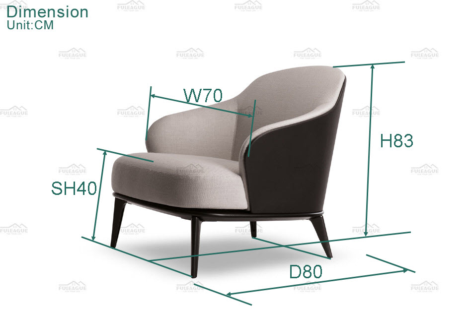 Fuleague lounge chair with arms high quality FA230-A