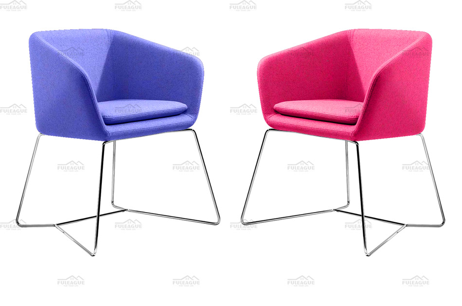 Fuleague fabric covered dining chairs of high quality online shopping