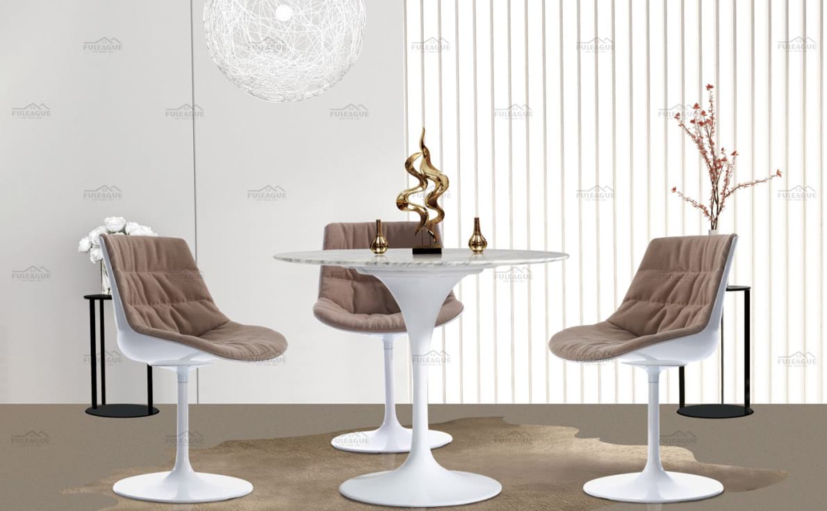 Paded Tulip dining table and Chair