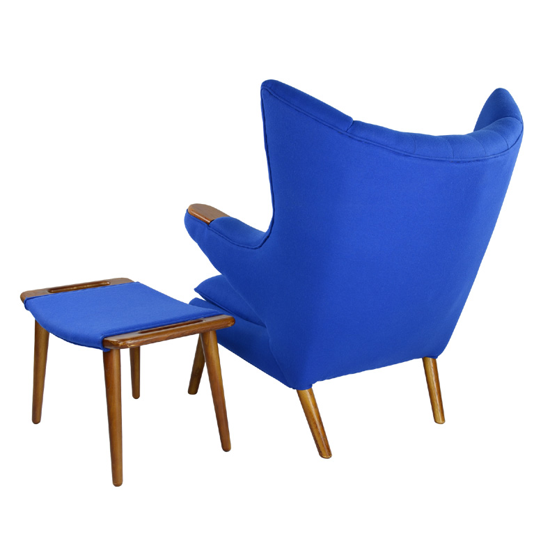 Papa Bear Chair And Ottoman Replica in Cashmere FA060-1S-F