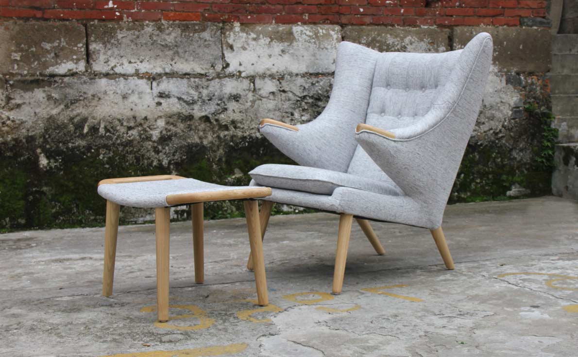 Fuleague papa bear chair and ottoman FA060-1S-CM