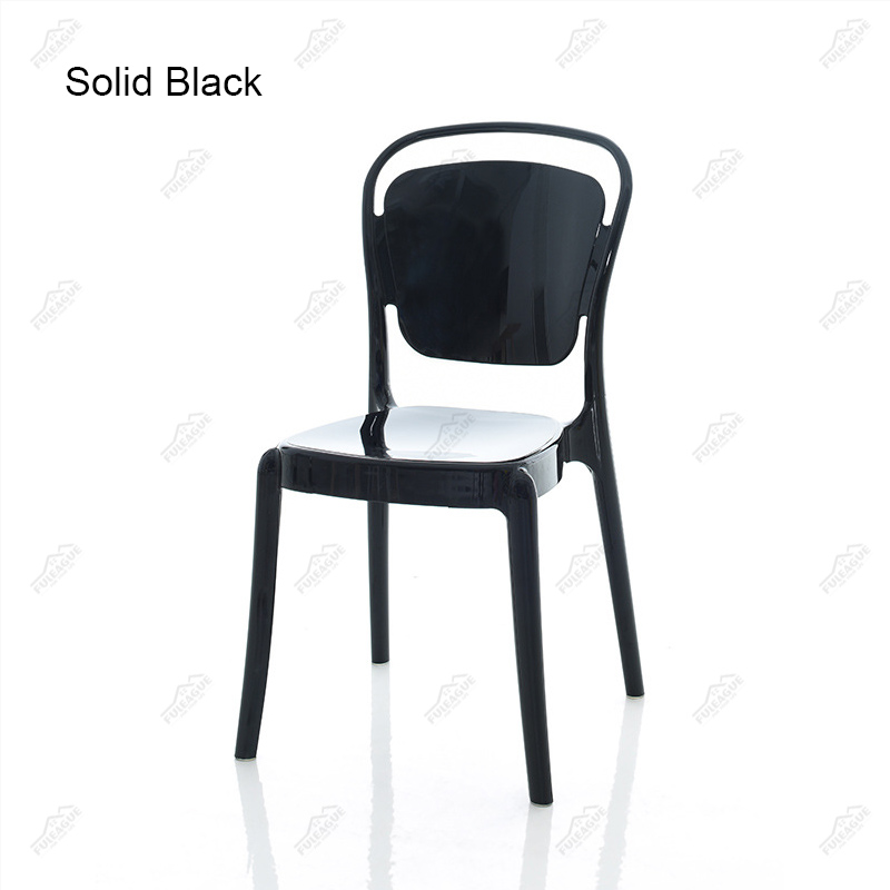 Parisienne Chair Replica without arms in transparent plastic FXP056 (Set of 4)