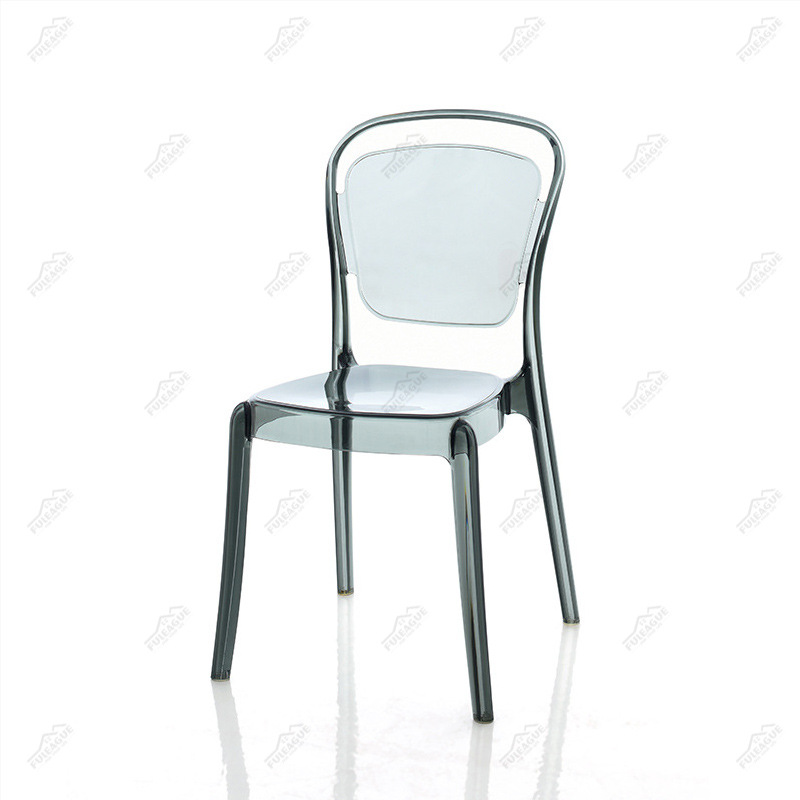 Parisienne Chair Replica without arms in transparent plastic FXP056 (Set of 4)