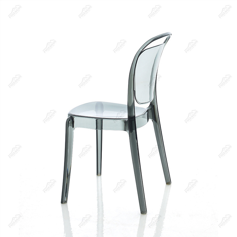 Parisienne Chair Replica without arms in transparent plastic FXP056 (Set of 4)