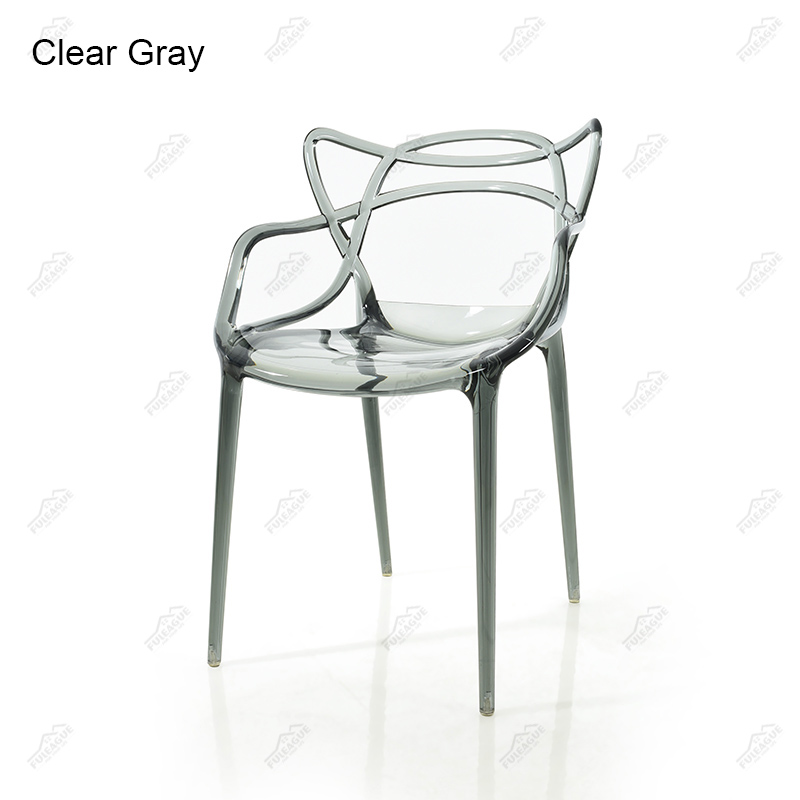 Philippe Starck Masters Chair Replica in Transparent PC plastic FXP073-PC (Set of 4)