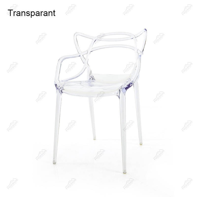 Philippe Starck Masters Chair Replica in Transparent PC plastic FXP073-PC (Set of 4)