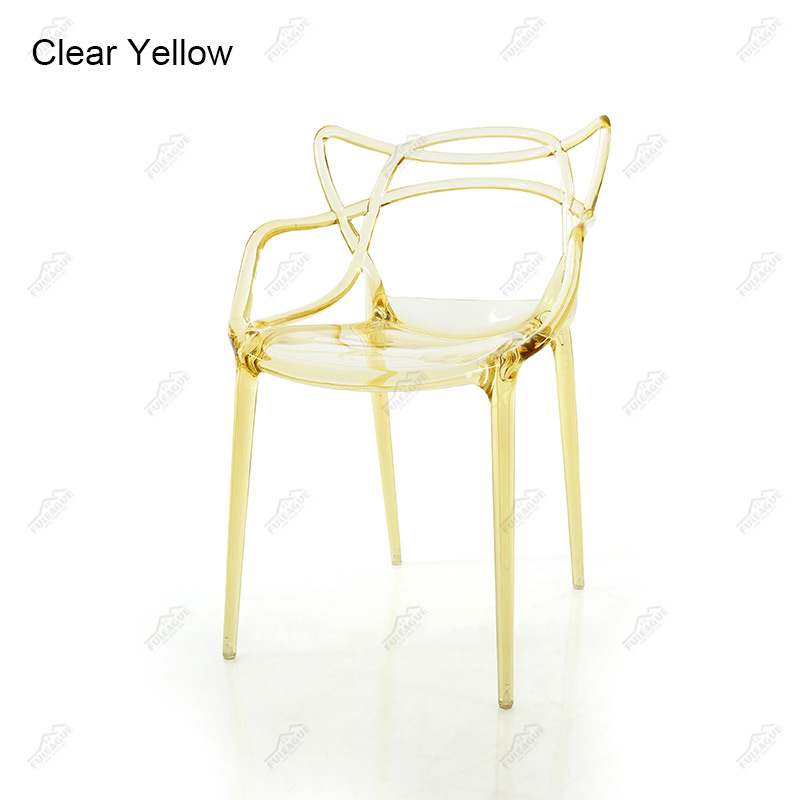 Philippe Starck Masters Chair Replica in Transparent PC plastic FXP073-PC (Set of 4)