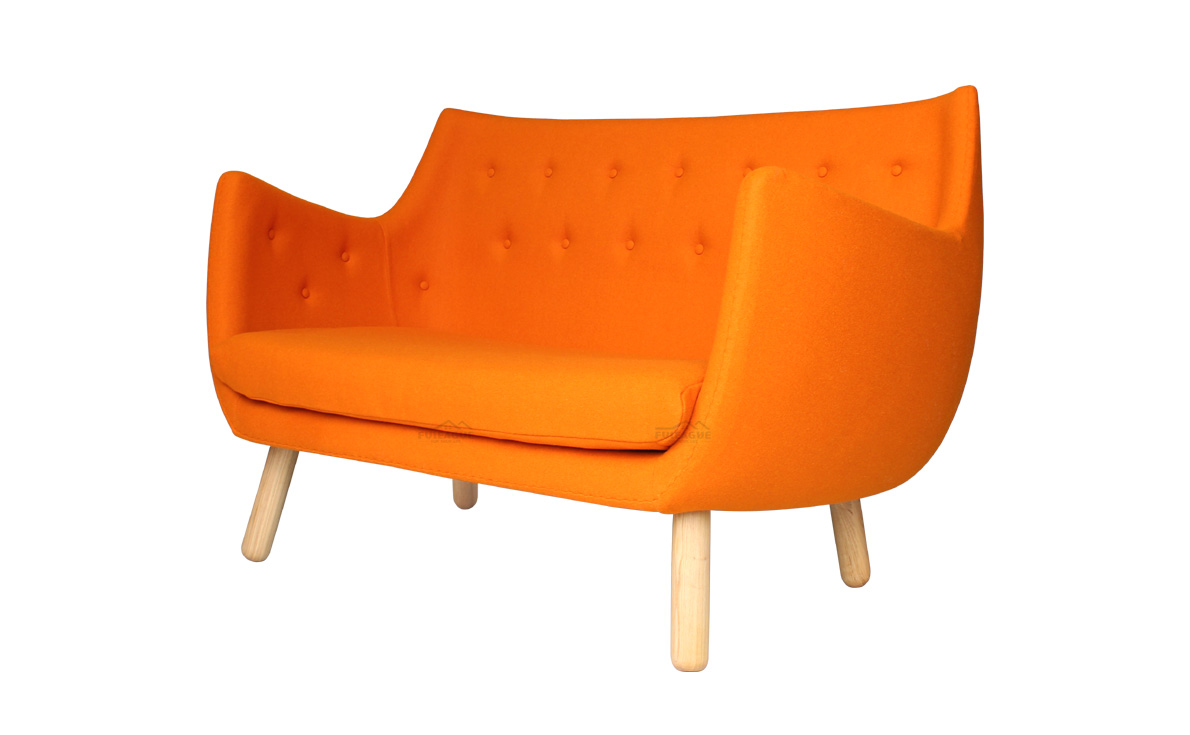 Fuleague small 2 seater fabric sofa high quality and comfortable for home, restaurant and hotel