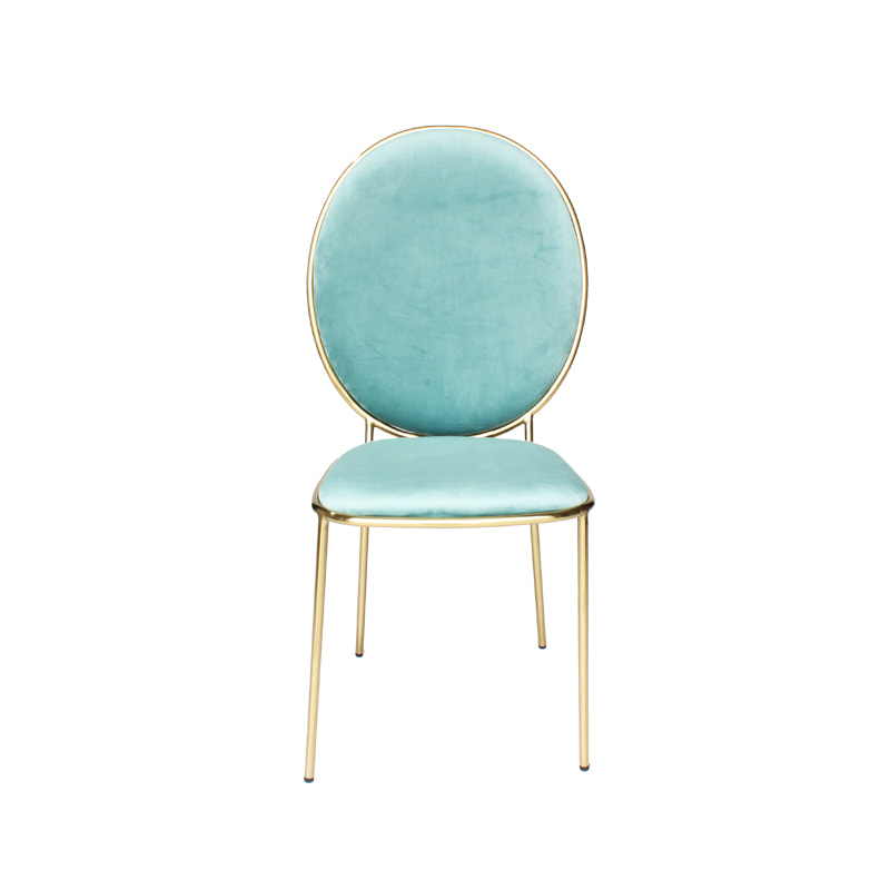 Stay Dining Chair Replica, Metal and Fabric Dining Chairs FA176