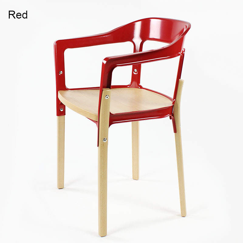 Steelwood Chair Replica with armrests FXD009
