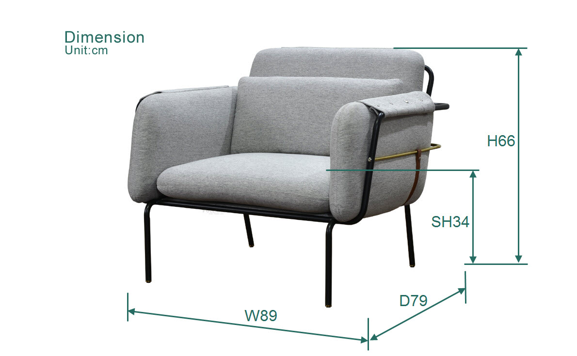 Fuleague 1 seater chair high quality and comfortable for home, restaurant and hotel