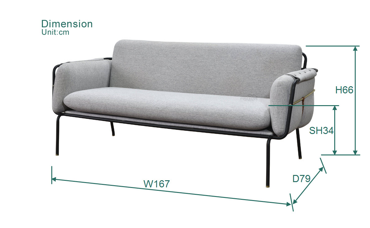 Fuleague fabric sofa and love seat high quality and comfortable for home, restaurant and hotel