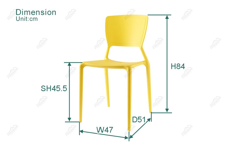 Fuleague molded plastic mid century chairs of high quality online shopping