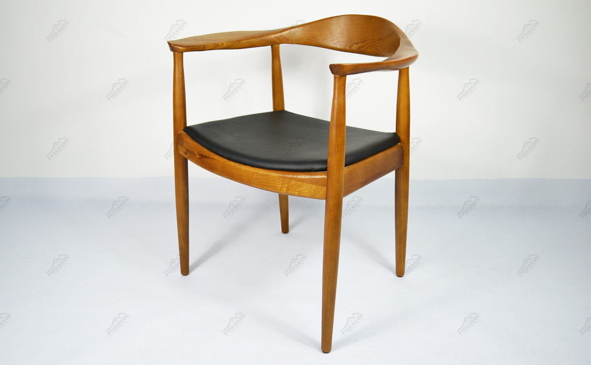 Fuleague solid wood leather dining chairs of high quality online shopping