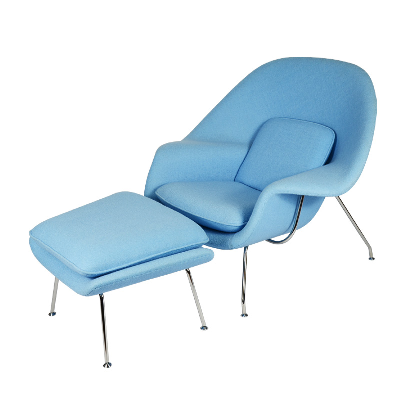 Womb Chair And Ottoman Replica in Fabric FA040-F