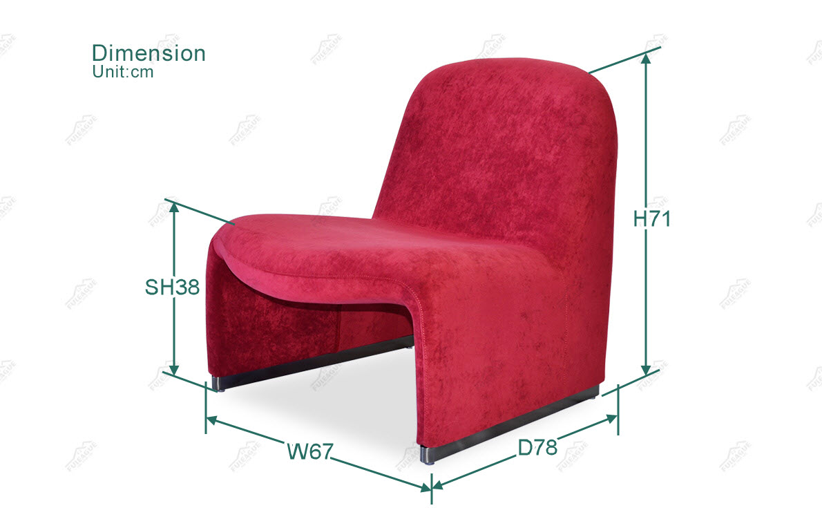 Fuleague alky chairs by giancarlo piretti dimension FA356-F