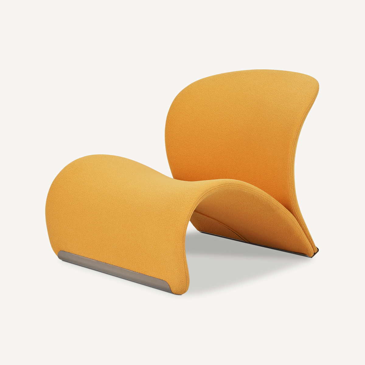 Armless Easy Chair In Fabric FA377-F