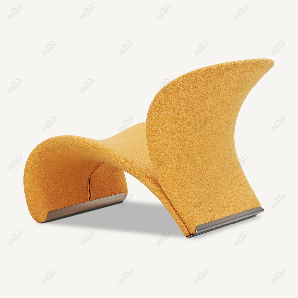 Armless Easy Chair In Fabric FA377-F