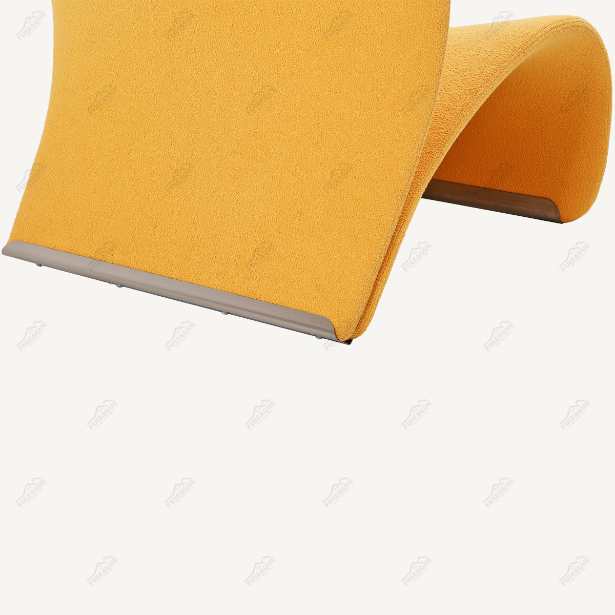 Armless Easy Chair In Fabric FA377-F