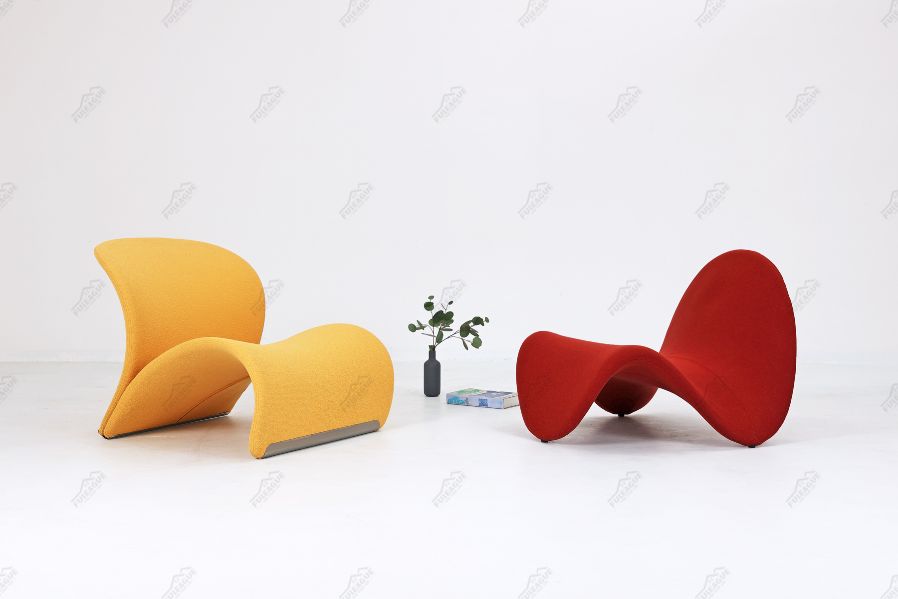 Fuleague modern armless accent chair FA377-F