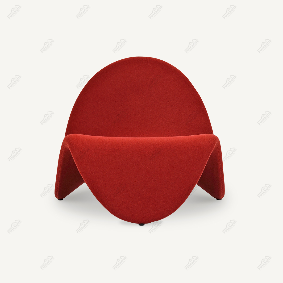 Armless Lounge Chair In Fabric FA376-F