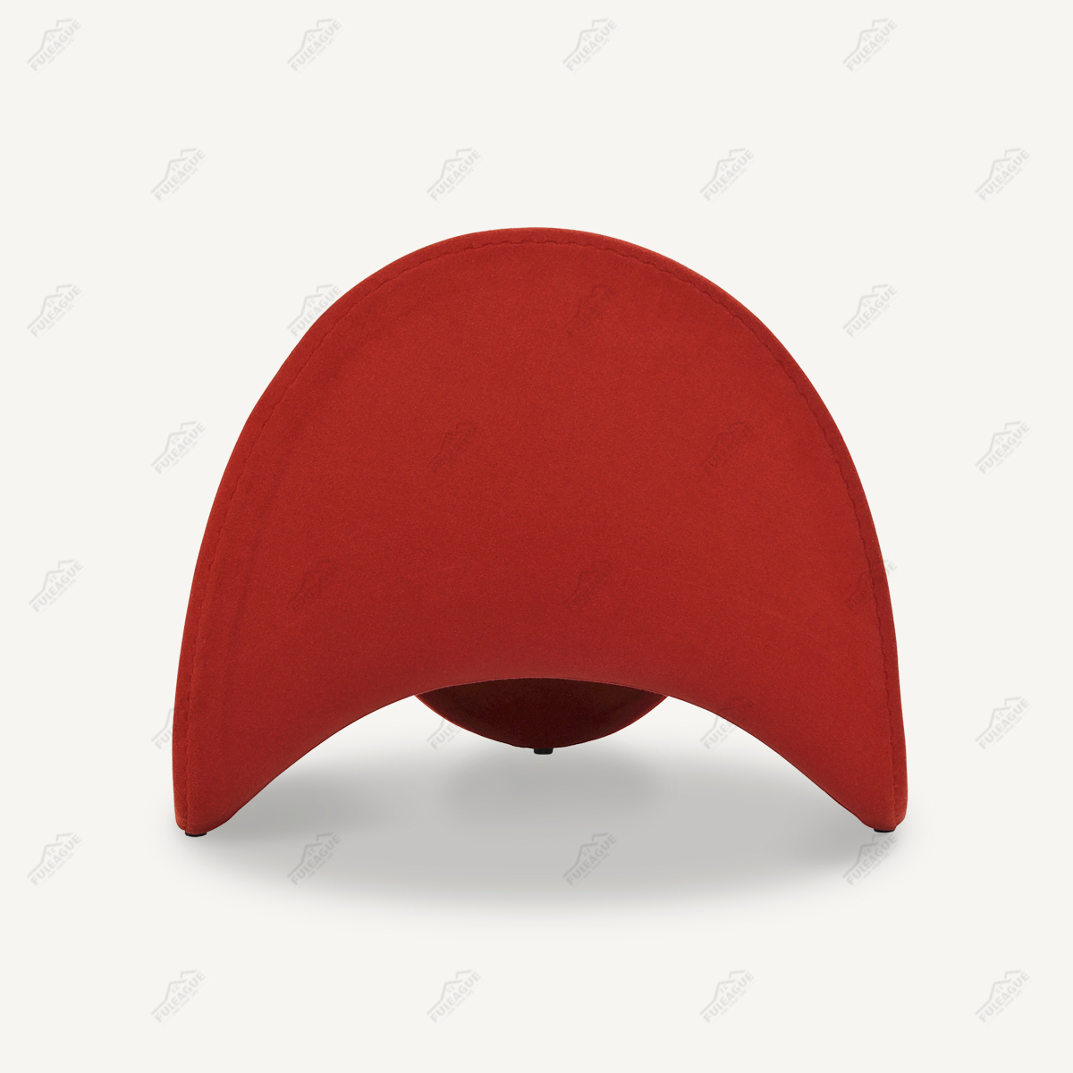 Armless Lounge Chair In Fabric FA376-F