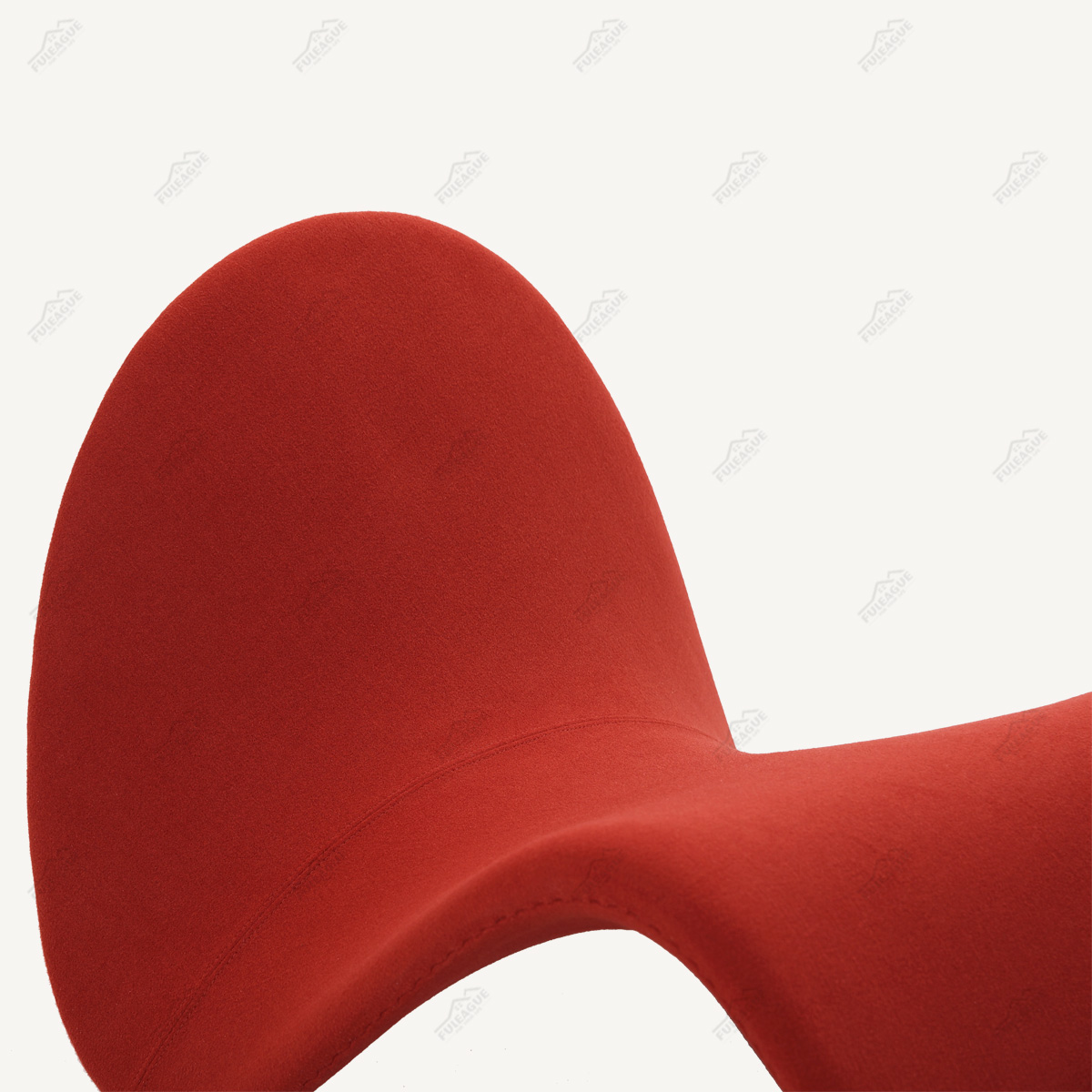 Armless Lounge Chair In Fabric FA376-F