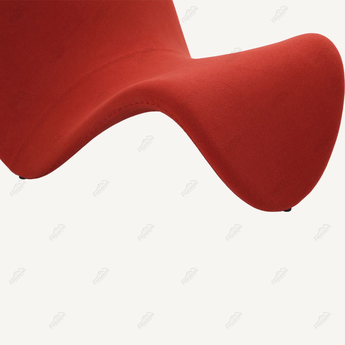 Armless Lounge Chair In Fabric FA376-F